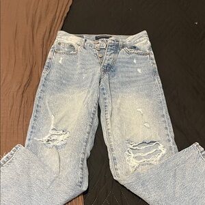 Aeropostale Light Blue Distressed Boyfriend Jeans